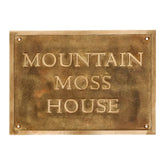 Brass House Name Plate | Custom & Classic - Shop Now!